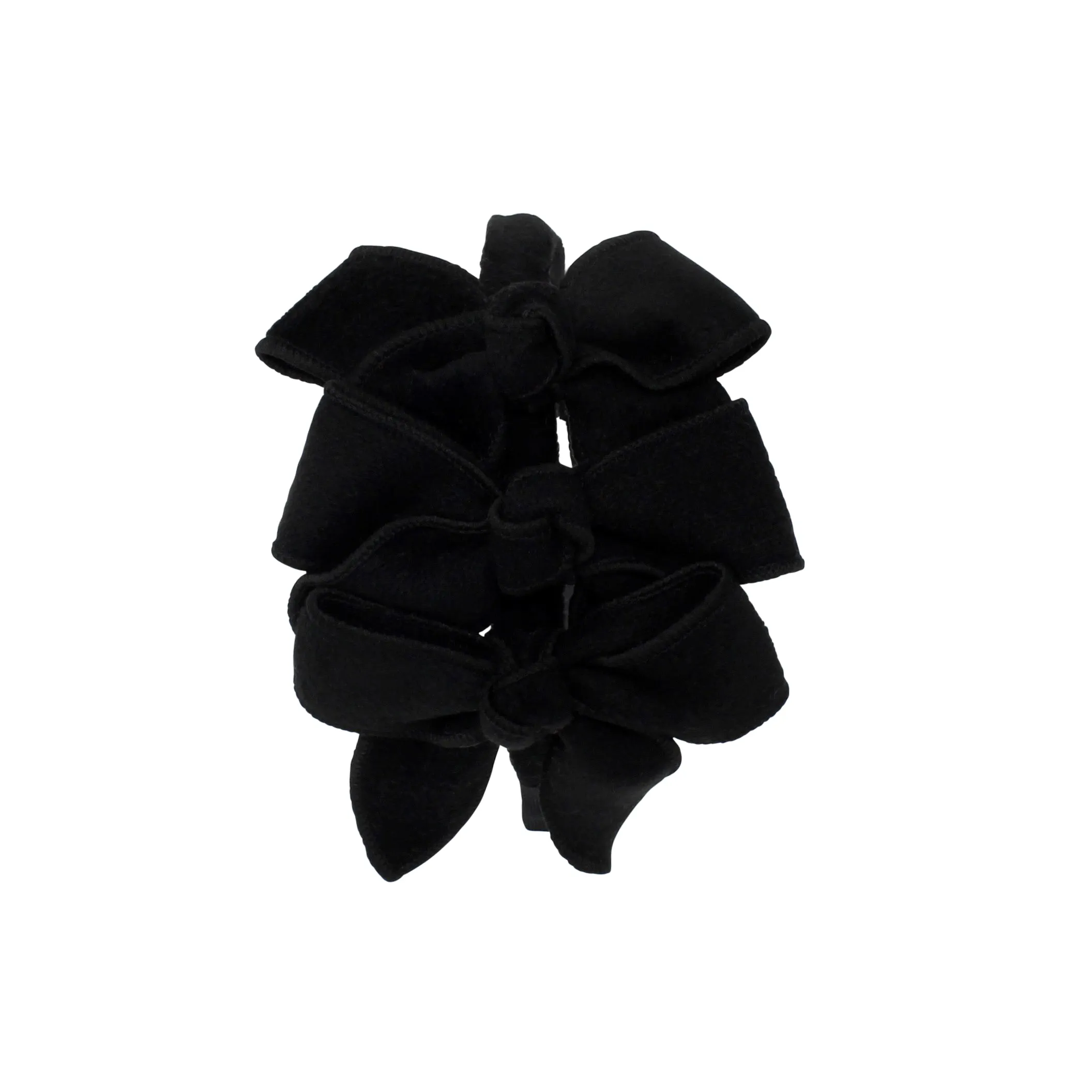 Triple Wool Bow Headband