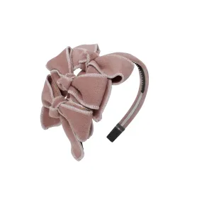 Triple Wool Bow Headband