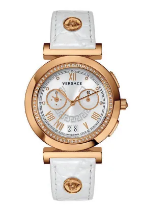 Versace Vanity Chronograph Silver Dial Ladies Watch VA9070013