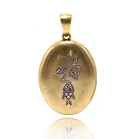 Victorian Rose Cut Diamond Locket