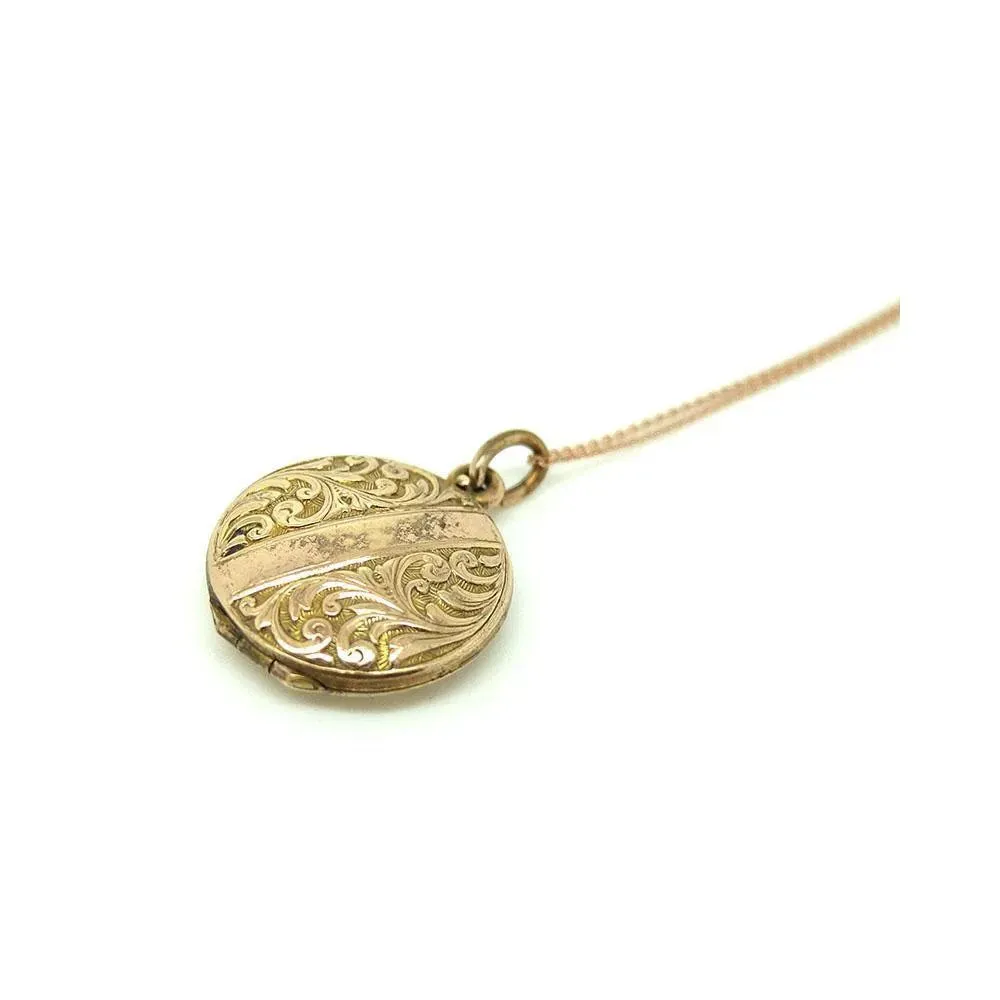 Vintage 1940s Mini Locket Necklace