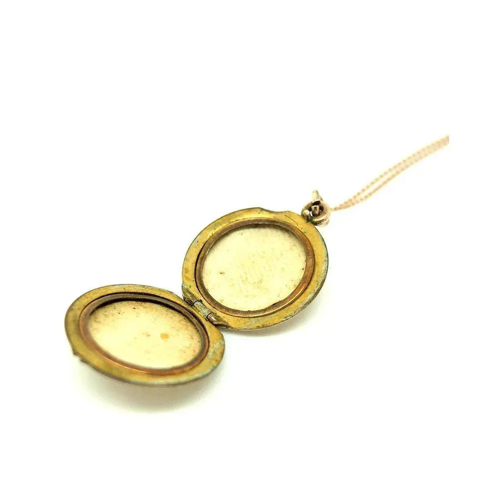 Vintage 1940s Mini Locket Necklace