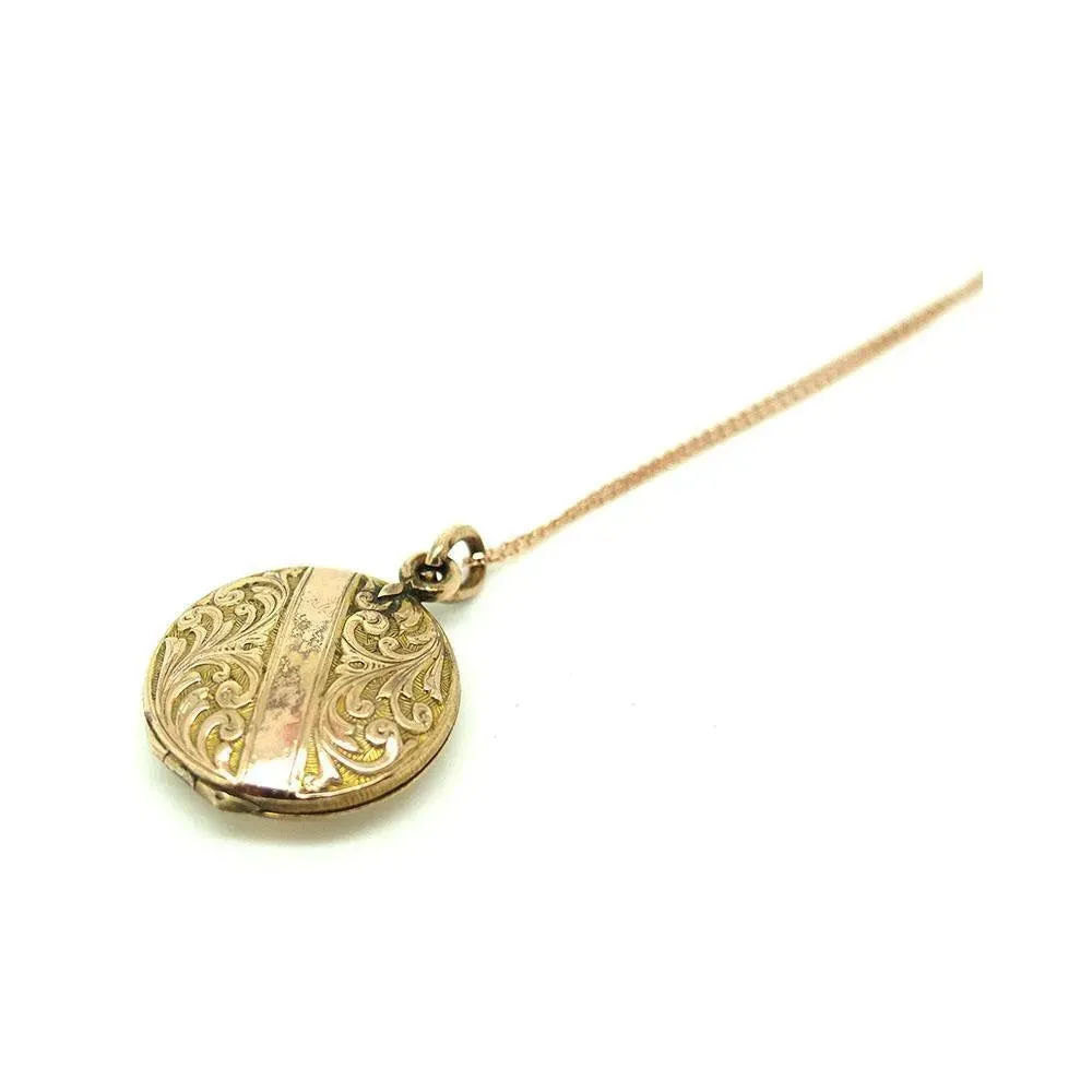 Vintage 1940s Mini Locket Necklace