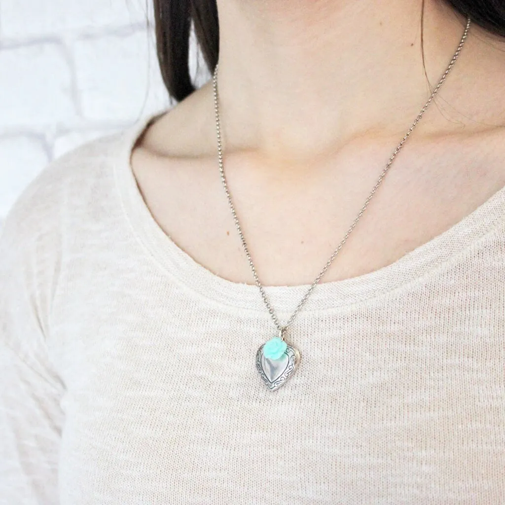 Vintage Heart Locket Necklace