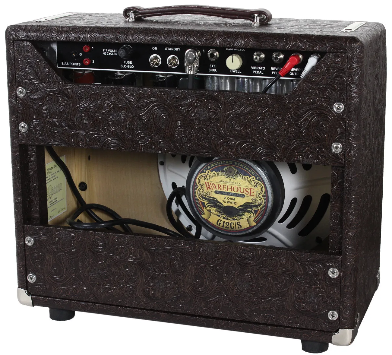 Vintage Sound Vintage 35sc Combo, Brown Western