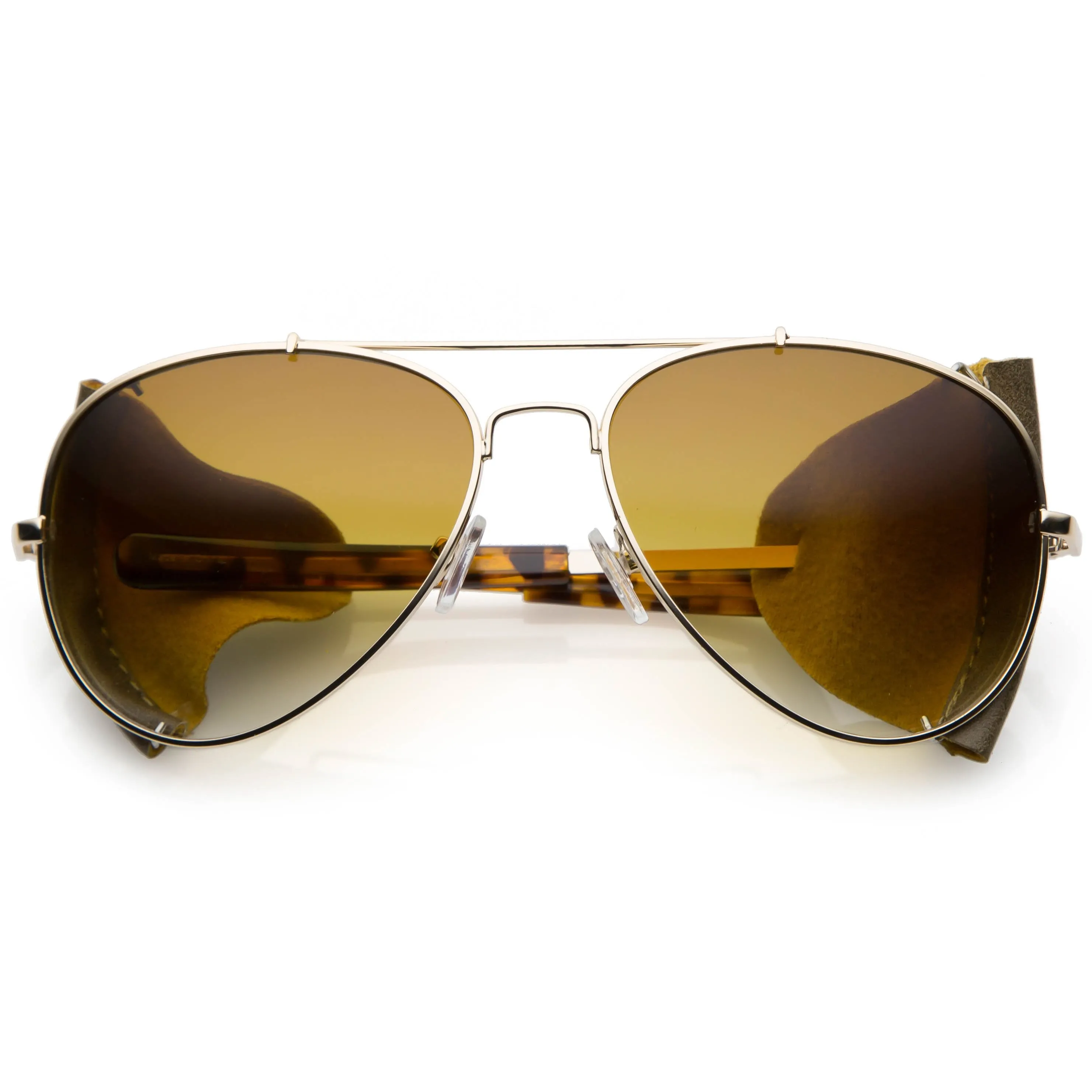Vintage Steampunk Side Cover Aviator Sunglasses A631