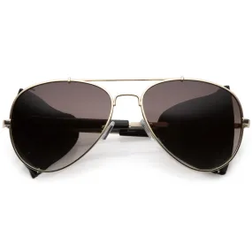 Vintage Steampunk Side Cover Aviator Sunglasses A631