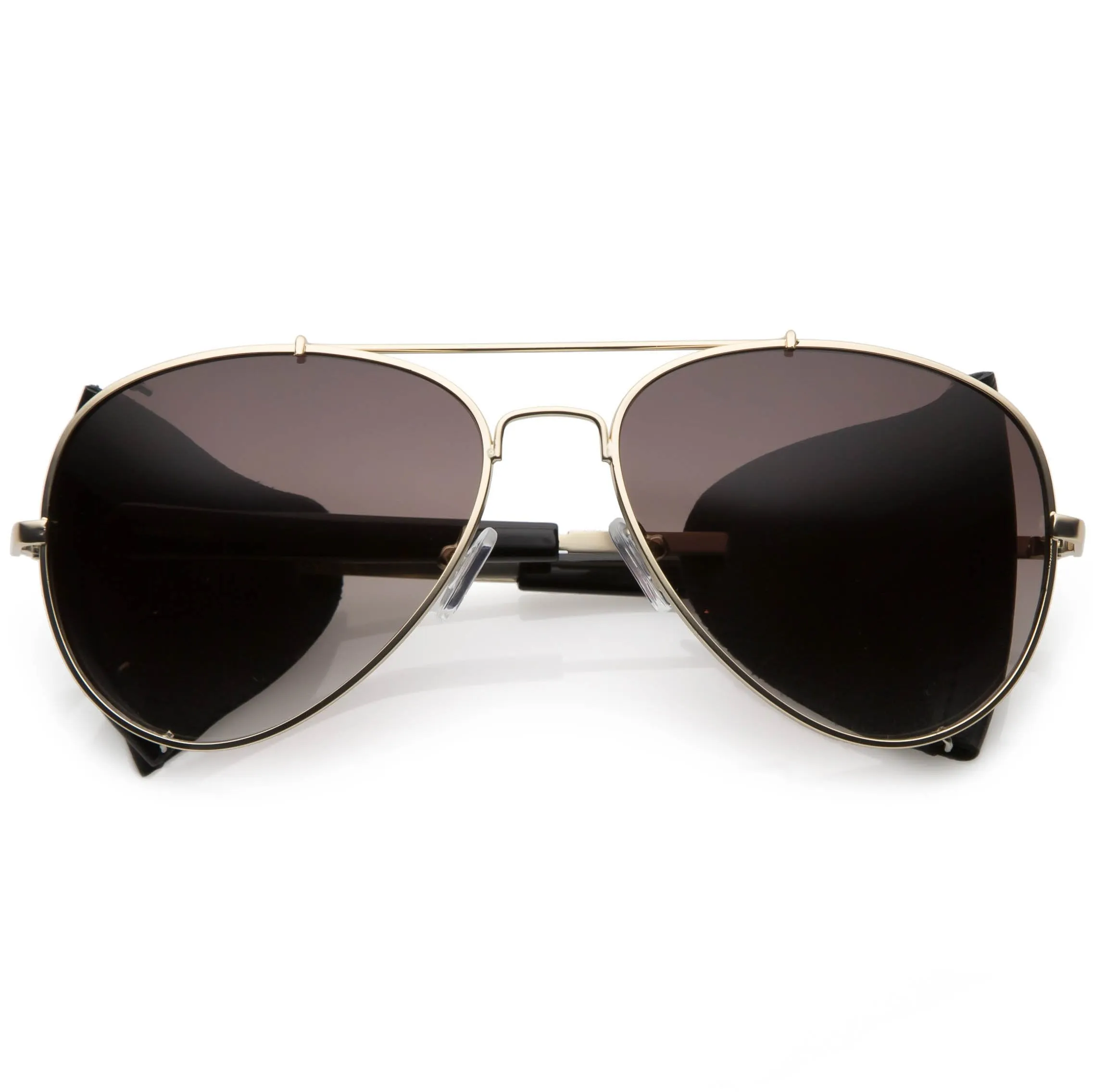 Vintage Steampunk Side Cover Aviator Sunglasses A631