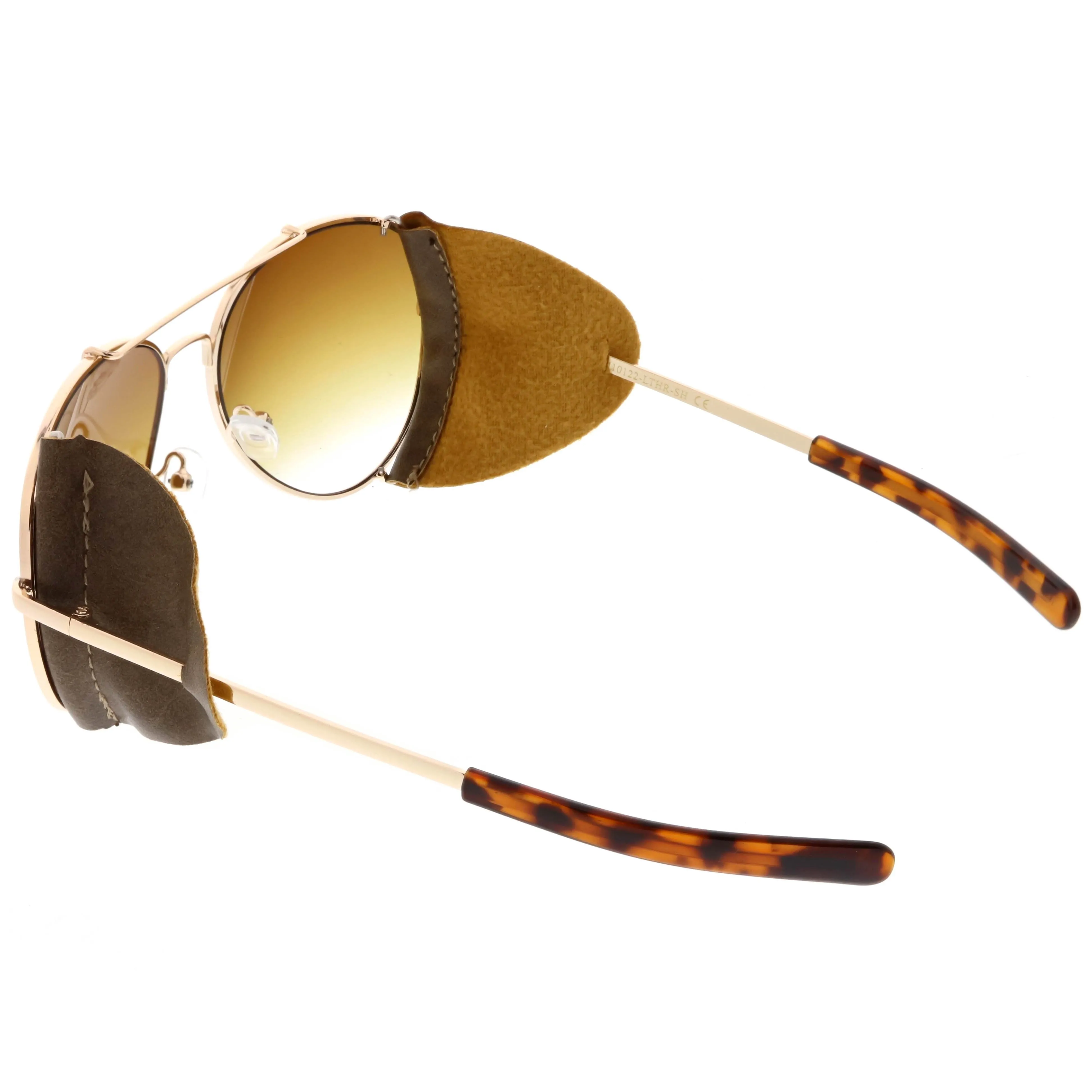 Vintage Steampunk Side Cover Aviator Sunglasses A631
