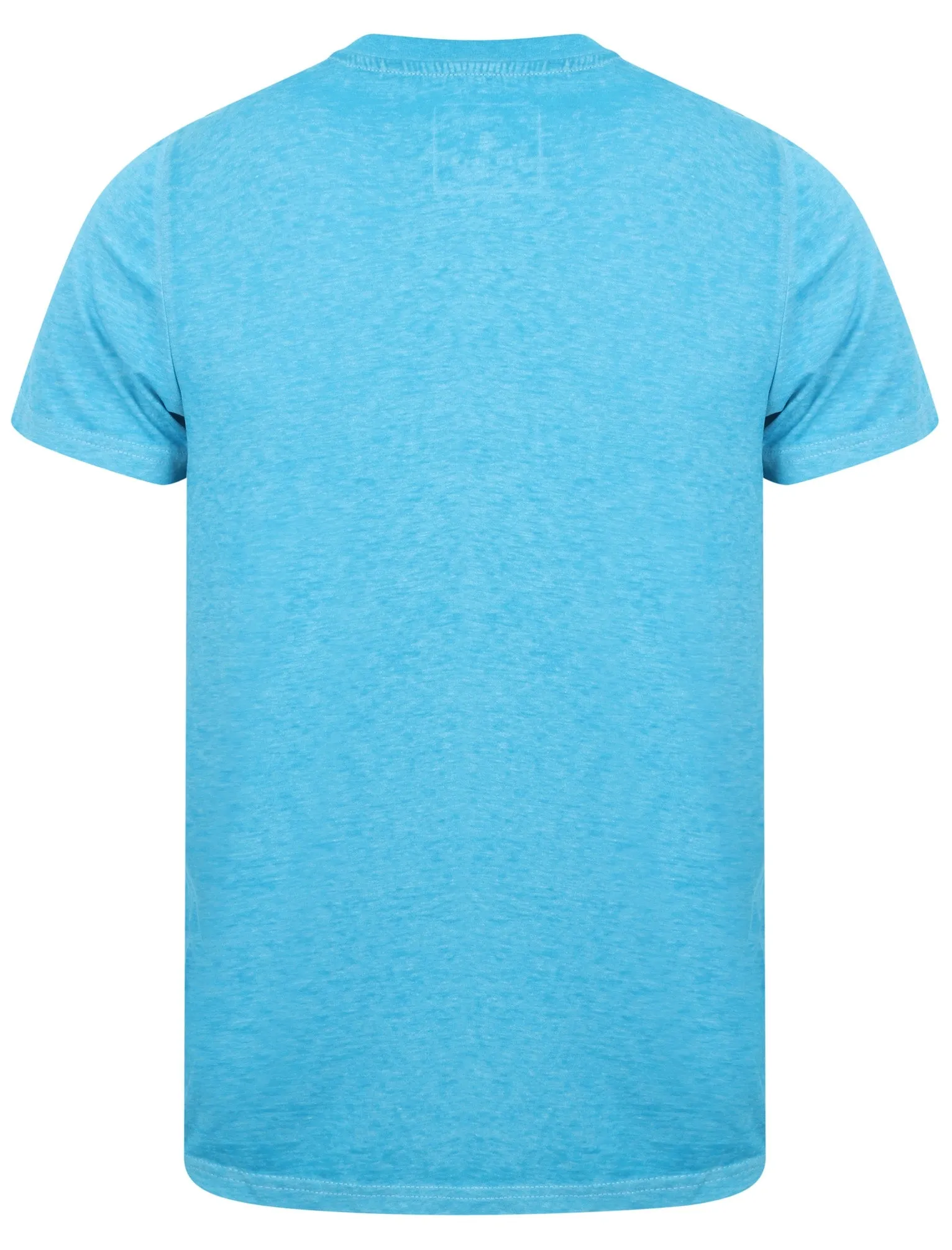 Warped Motif Burnout Jersey T-Shirt In Marble Blue - Dissident