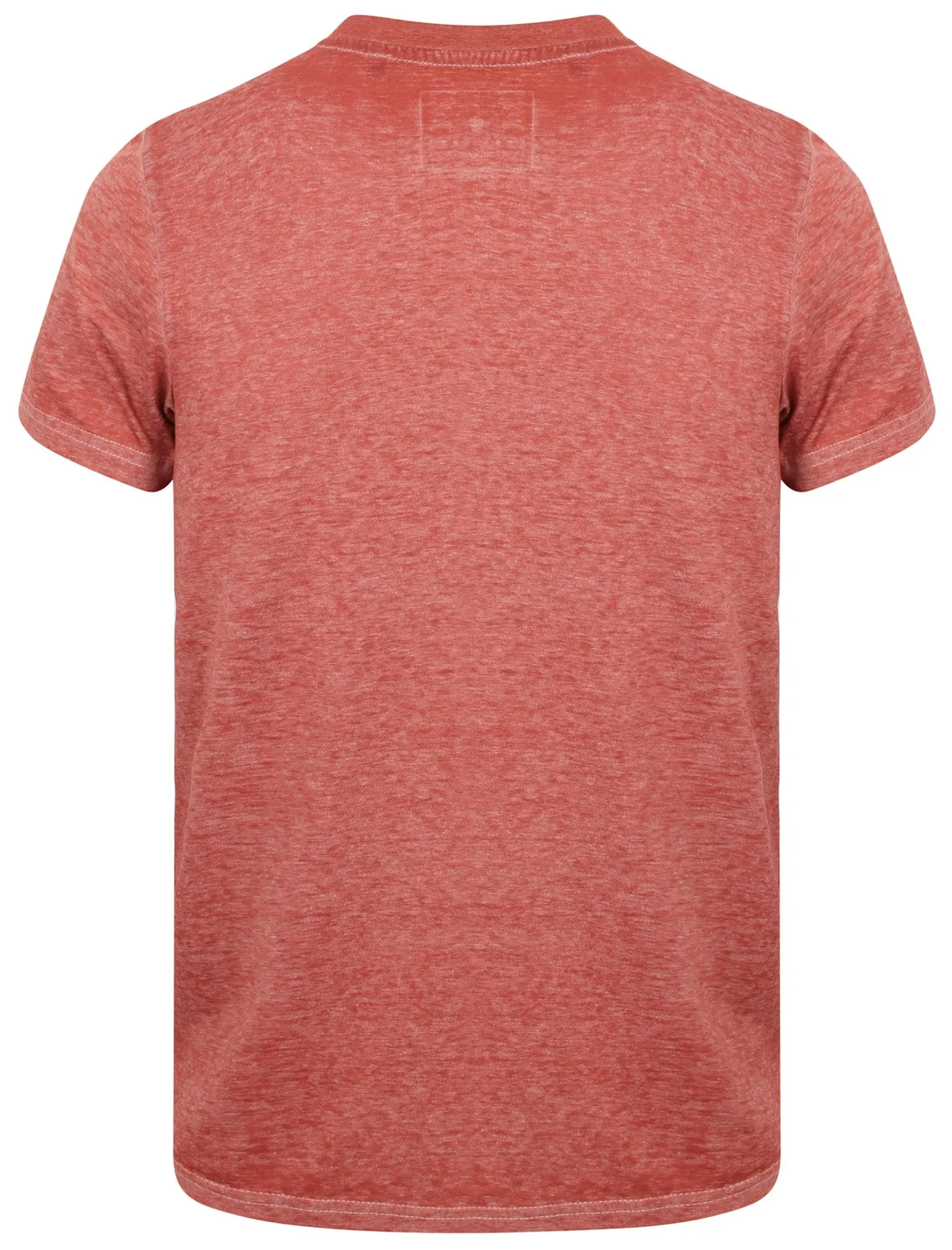 Warped Motif Burnout Jersey T-Shirt In Terracotta - Dissident