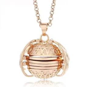 Winged Sphere Expanding Photo Locket