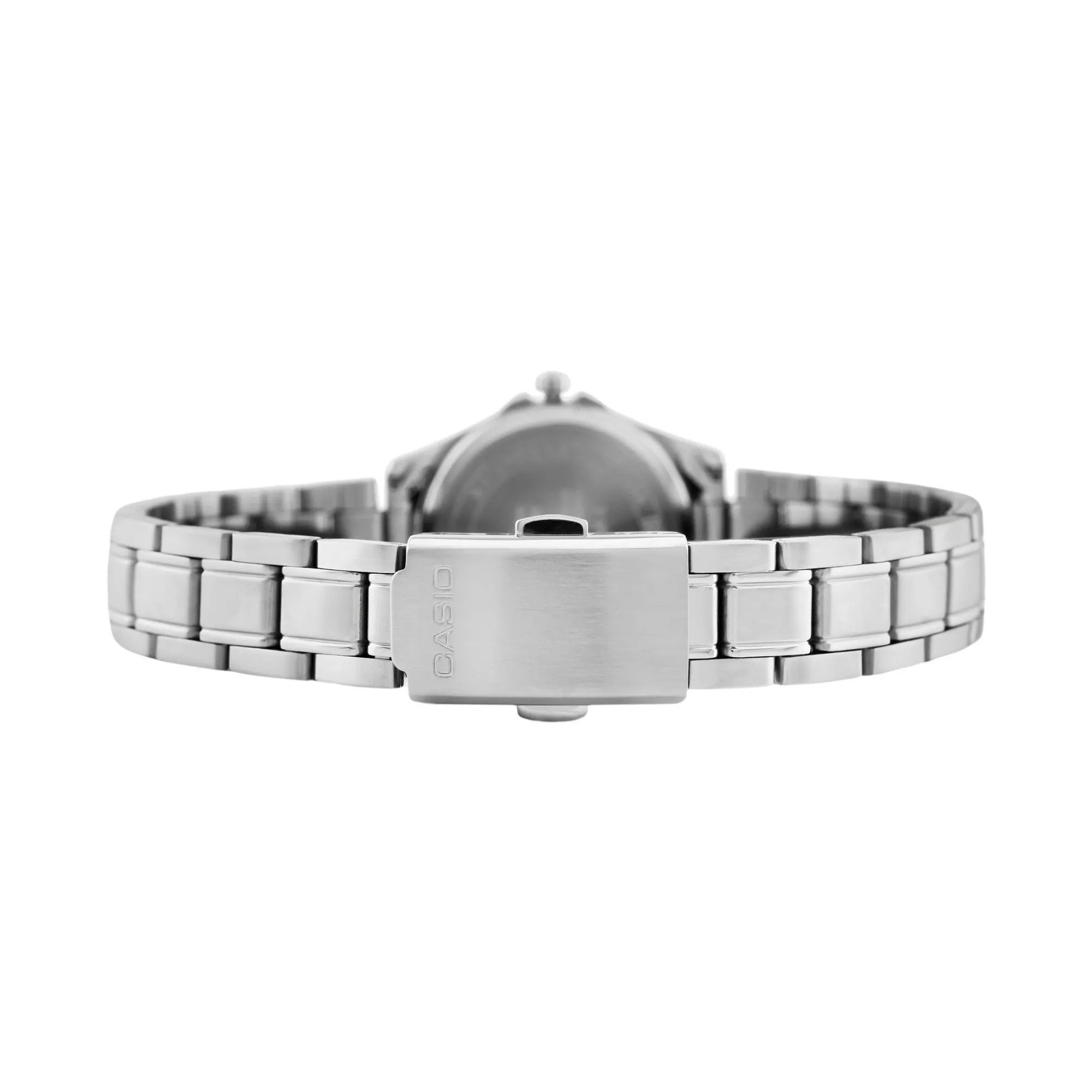 WW1466 Casio Enticer Ladies Sapphire Date Stainless Steel Chain Watch LTS-100D-4AVDF