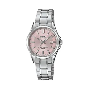 WW1466 Casio Enticer Ladies Sapphire Date Stainless Steel Chain Watch LTS-100D-4AVDF