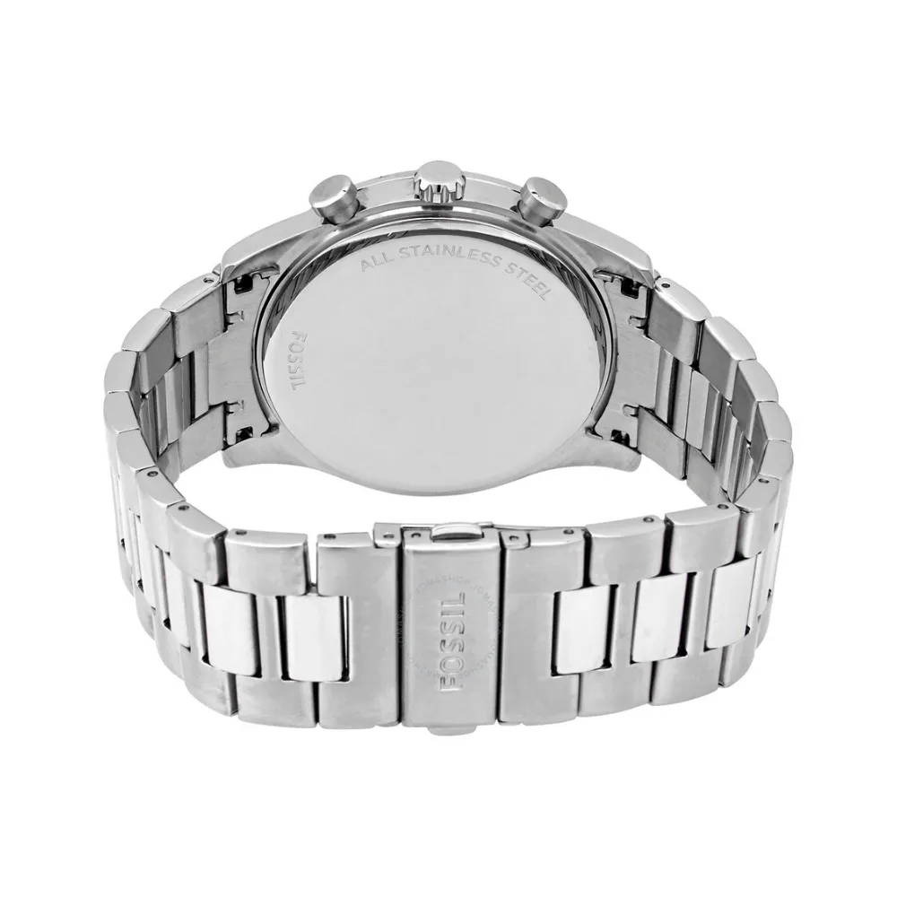 WW1735 Fossil Sullivan Multifunction Stainless Steel Silver Chain Watch BQ2447