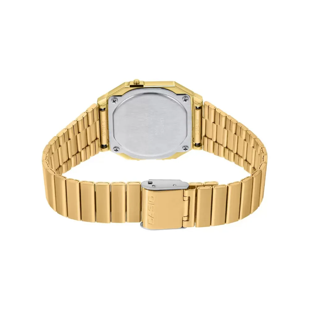 WW1940 Casio Vintage Super Slim Digital Golden Chain Watch A700WG-9ADF