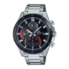 WW2064 Casio Edifice Chronograph Stainless Steel Silver Chain Watch EFR-571DB-1A1VUDF