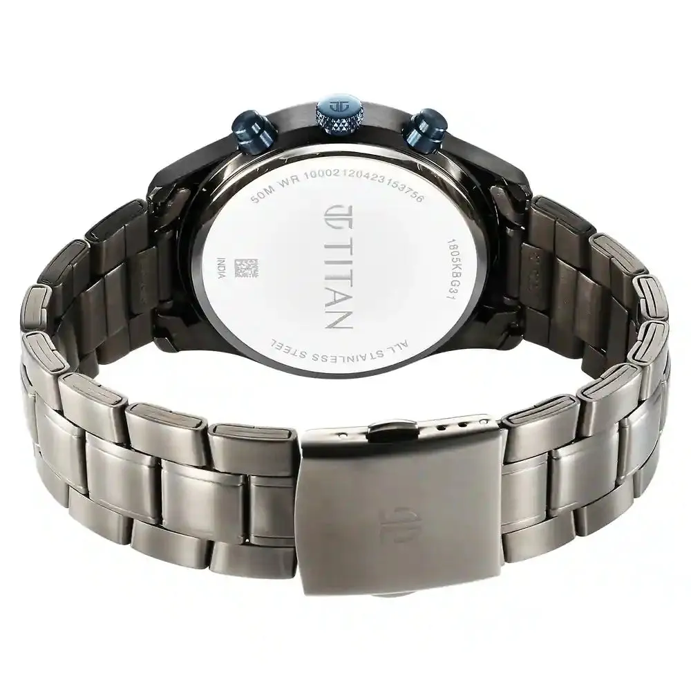 WW2159 Titan Workwear Multifunction Grey Chain Watch 1805KM03