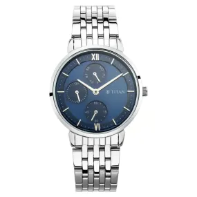 WW2203 Titan Workwear Multifunction Silver Ladies Chain Watch 2652SM02