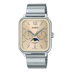 WW2885 Casio Standard Moon Phase Day Date Chain Watch MTP-M305D-9AVDF