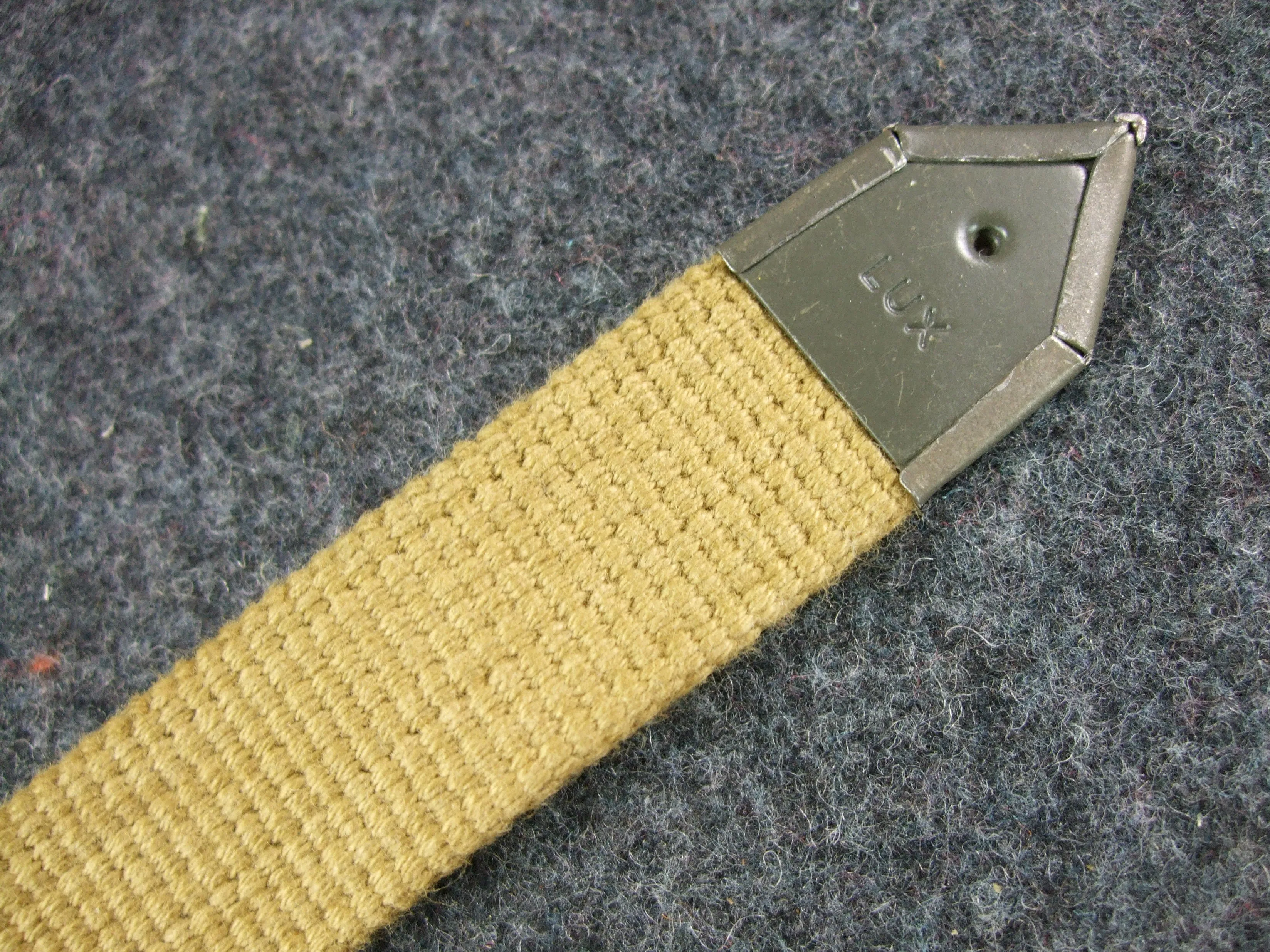 WWII German Afrikakorps Aluminum Canteen   Canvas Harness   Cup   Wool Felt Cover Set