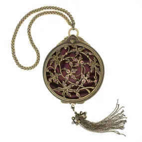 Zabel - Miniature Clutch in Burnt Bronze and Aubergine