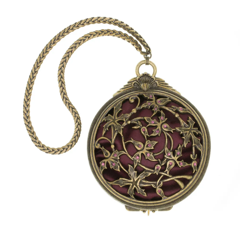 Zabel - Miniature Clutch in Burnt Bronze and Aubergine