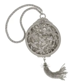 Zabel - Miniature Clutch in Mat Platinum and Antique Silver