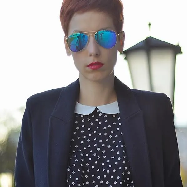 Zerouv   Plus "Cunningham" Premium Mirrored Lens Aviator Sunglasses