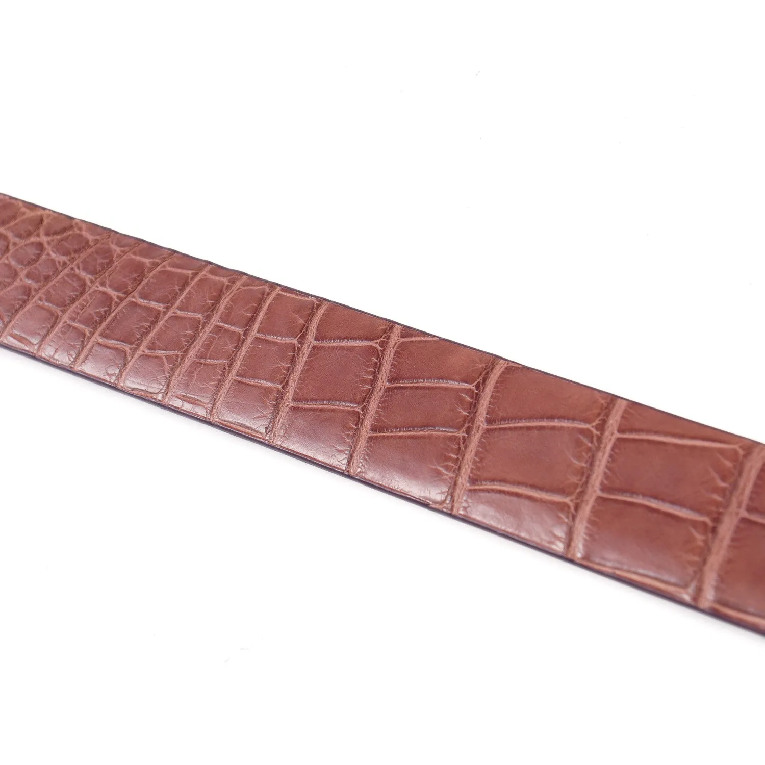 Zilli Belt in Burgundy Crocodile